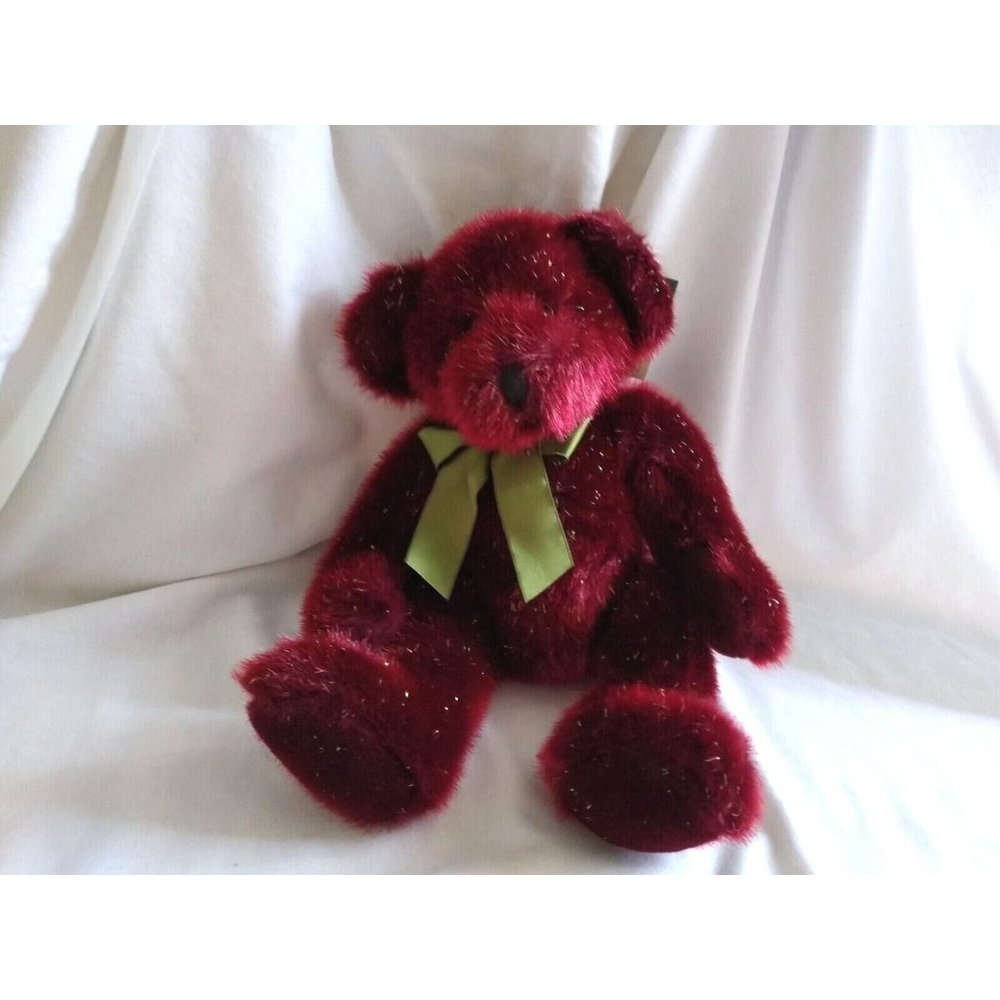 Vintage Russ Berrie Festive Gatherings - 14" Bear SPANGLES New Tags